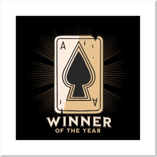 Poker Winner Of The Year Posters and Art